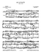 Johann Sebastian Bach: Sonata No.6 (noty na příčnou flétnu, klavír)