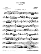 Johann Sebastian Bach: Sonata No.6 (noty na příčnou flétnu, klavír)