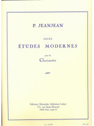 Paul Jeanjean: 16 Modern Studies (noty na klarinet)