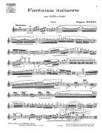 Eugene Bozza: Fantaisie Italienne (noty na příčnou flétnu, klavír)