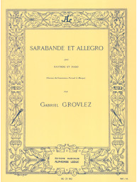 Gabriel Grovlez: Sarabande et Allegro (noty na hoboj, klavír)