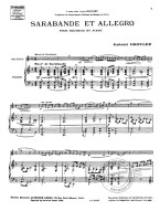 Gabriel Grovlez: Sarabande et Allegro (noty na hoboj, klavír)