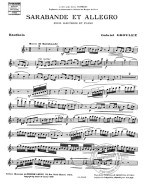 Gabriel Grovlez: Sarabande et Allegro (noty na hoboj, klavír)