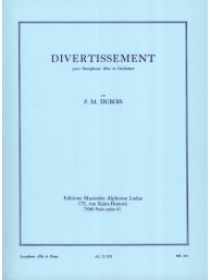 Pierre-Max Dubois: Divertissement (noty na altsaxofon, klavír)