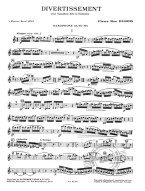 Pierre-Max Dubois: Divertissement (noty na altsaxofon, klavír)