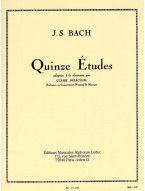 Johann Sebastian Bach: 15 Etudes (noty na klarinet)