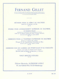 Ferdinand Gillet: Exercises For Advanced Oboe Technique (noty na hoboj)