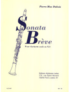 Pierre-Max Dubois: Sonata Bréve (noty na klarinet)