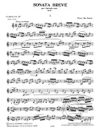 Pierre-Max Dubois: Sonata Bréve (noty na klarinet)