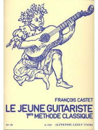 François Castet: Le Jeune Guitariste, Method for Beginners (noty na kytaru)
