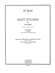 Henri Brod: 8 Etudes (noty na hoboj)