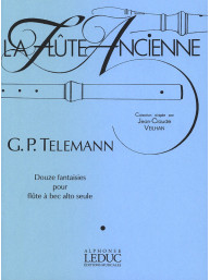 Georg Philipp Telemann: 12 Fantasies (noty na altovou zobcovou flétnu)