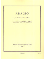 Christian Gouinguené: Adagio (noty na kontrabas, klavír)