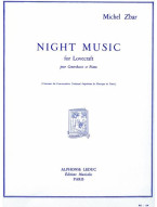 Michel Zbar: Night Music For Lovecraft (noty na kontrabas, klavír)