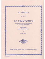 Antonio Vivaldi: Spring in E major (noty na altovou zobcovou flétnu)