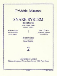 Frédéric Macarez: Snare System, 20 Studies for Snare Drum 2 (noty na bicí)