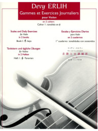 Devy Erlih: Scales and Daily Exercises for Violin 1 (noty na housle)