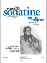 Franz Schubert: Sonatine In D, D384 (noty na příčnou flétnu, klavír)