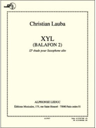 Christian Lauba: XYL Balafon 2, 12th Study (noty na altsaxofon) (+audio)