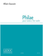 Allain Gaussin: Philae (noty na housle)