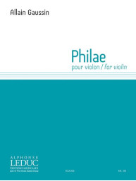 Allain Gaussin: Philae (noty na housle)