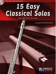 15 Easy Classical Solos (noty na příčnou flétnu, klavír) (+audio)