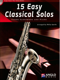 15 Easy Classical Solos (noty na tenorsaxofon, klavír) (+audio)