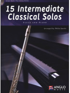 15 Intermediate Classical Solos (noty na příčnou flétnu, klavír) (+audio)