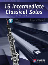 15 Intermediate Classical Solos (noty na hoboj, klavír) (+audio)