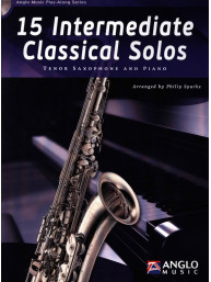 15 Intermediate Classical Solos (noty na tenorsaxofon, klavír) (+audio)