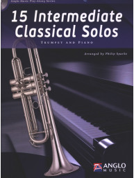 15 Intermediate Classical Solos (noty na trubku, klavír) (+audio)
