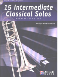15 Intermediate Classical Solos (noty na pozoun, klavír) (+audio)
