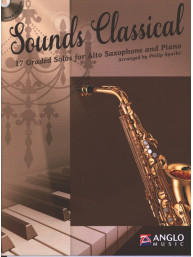 Sounds Classical - 17 Graded Solos (noty na altsaxofon, klavír) (+audio)