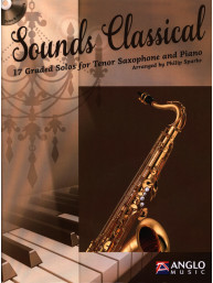 Sounds Classical - 17 Graded Solos (noty na tenorsaxofon, klavír) (+audio)
