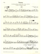 Antonio Vivaldi: Sonata Op.14 No.3, RV 43 in A minor (noty na violoncello, basso continuo, klavír) (+audio)