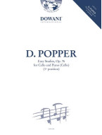 David Popper: Easy Studies, Op. 76 (noty na violoncello, klavír) (+audio)