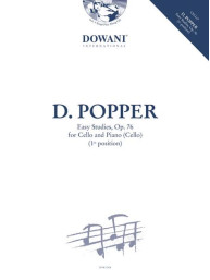 David Popper: Easy Studies, Op. 76 (noty na violoncello, klavír) (+audio)