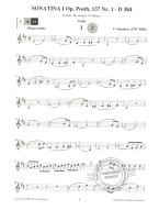 Franz Schubert: Sonatina I Op. Posth. 137 No 1 - D 384 in D-Major (noty na housle) (+audio)