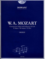 W.A. Mozart: Concerto No. 4, KV 218 (noty na housle, klavír) (+audio)