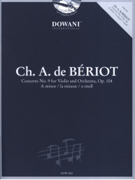 Charles Auguste de Bériot: Concerto No. 9, Op. 104 (noty na housle, klavír) (+audio)