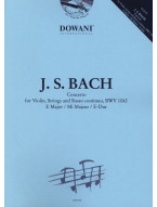 J.S. Bach: Concerto E major BWV1042 (noty na housle, klavír) (+audio)