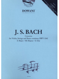 J.S. Bach: Concerto E major BWV1042 (noty na housle, klavír) (+audio)