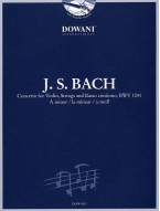 J.S. Bach: Concerto BWV 1041 A Minor (noty na housle, klavír) (+audio)