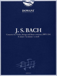 J.S. Bach: Concerto BWV 1041 A Minor (noty na housle, klavír) (+audio)