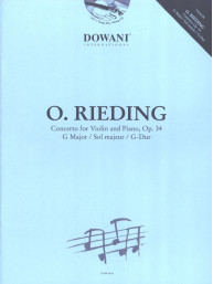 Oskar Rieding: Concerto Op. 34 in G Major (noty na housle, klavír) (+audio)