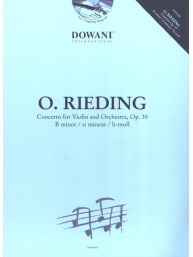 Oskar Rieding: Concerto Op. 35 in B Minor (noty na housle, klavír) (+audio)