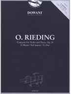 Oskar Rieding: Concerto op. 24 in G Major (noty na housle, klavír) (+audio)