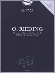 Oskar Rieding: Concerto op. 24 in G Major (noty na housle, klavír) (+audio)