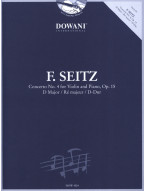 Friedrich Seitz: Concerto No. 4 , Op. 15 in D major (noty na housle, klavír) (+audio)
