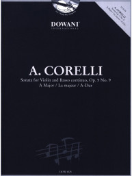 Arcangelo Corelli: Sonata in A Majoe, Op. 5 No. 9 (noty na housle) (+audio)